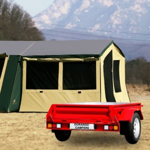 군토,[듀랑고] 캠퍼6 트레일러 텐트 (레드) (DURANGO Camper6 Trailer Tent Red)
