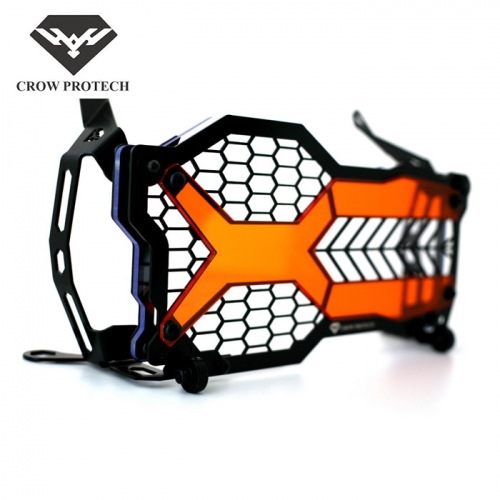 군토,[크로우프로텍] BMW R1250GS/GSA (2021~) X 헤드라이트 가드 - 블랙/오렌지