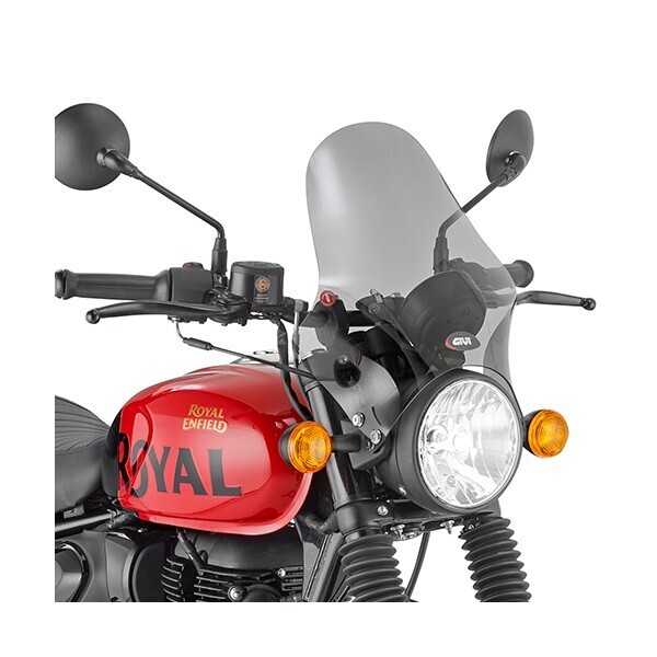 [기비] GIVI 로얄엔필드 헌터 HNTR 350 (22-24) 윈드스크린 - A210 + A9056A (숏 스모크, 36.5x35 cm)