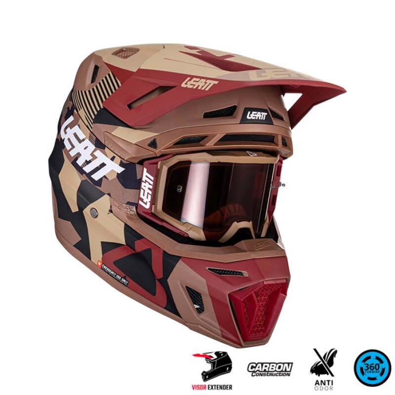 군토,[리에뜨] 모토 8.5 헬멧 2024 - 루비스톤 (고글 5.5 포함)