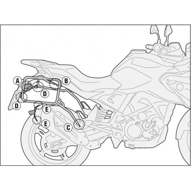 군토,[기비] BMW G310GS (17-25) 사이드케이스 거치대 - PL5126
