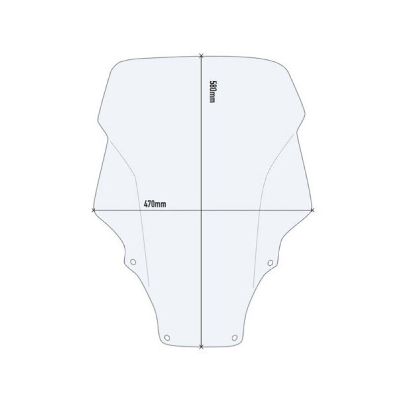 군토,[기비] GIVI 혼다 포르자 350 (21-22)(23-24) 전용 롱스크린 윈드스크린 -  D1187ST (투명, 58 x 47cm)