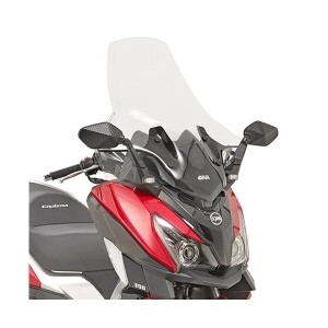 [기비] GIVI SYM CRUISYM 크루심 300 (17-24) 전용 롱스크린 윈드스크린 - 7056DT+D7056KIT (투명, 78x70.5cm, 순정보다 21cm)