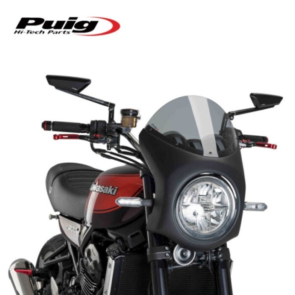 [퓨익] 가와사키 Z900RS 블랙하우징 (18-) 레트로 세미 페어링 스크린