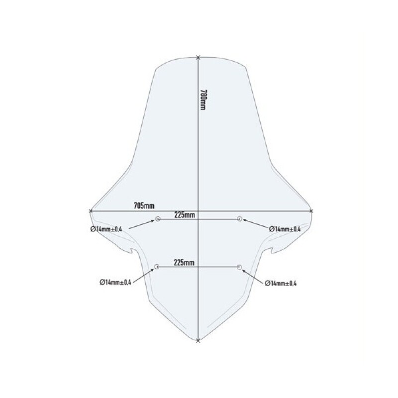 군토,[기비] GIVI SYM 조이맥스 Z300 (19-20) / Z+300 (21-24) 전용 윈드스크린 (롱 투명, 78x70.5 cm) - 7056DT+D7058KIT