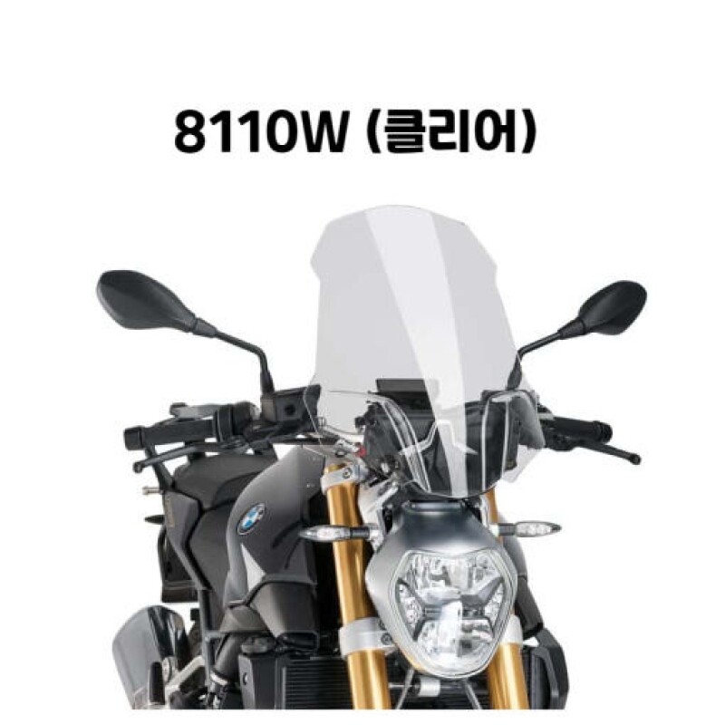 군토,[퓨익] BMW R1200R (15~18) 윈드스크린 롱스크린 (순정브라켓 없는 모델용) PUIG 8110