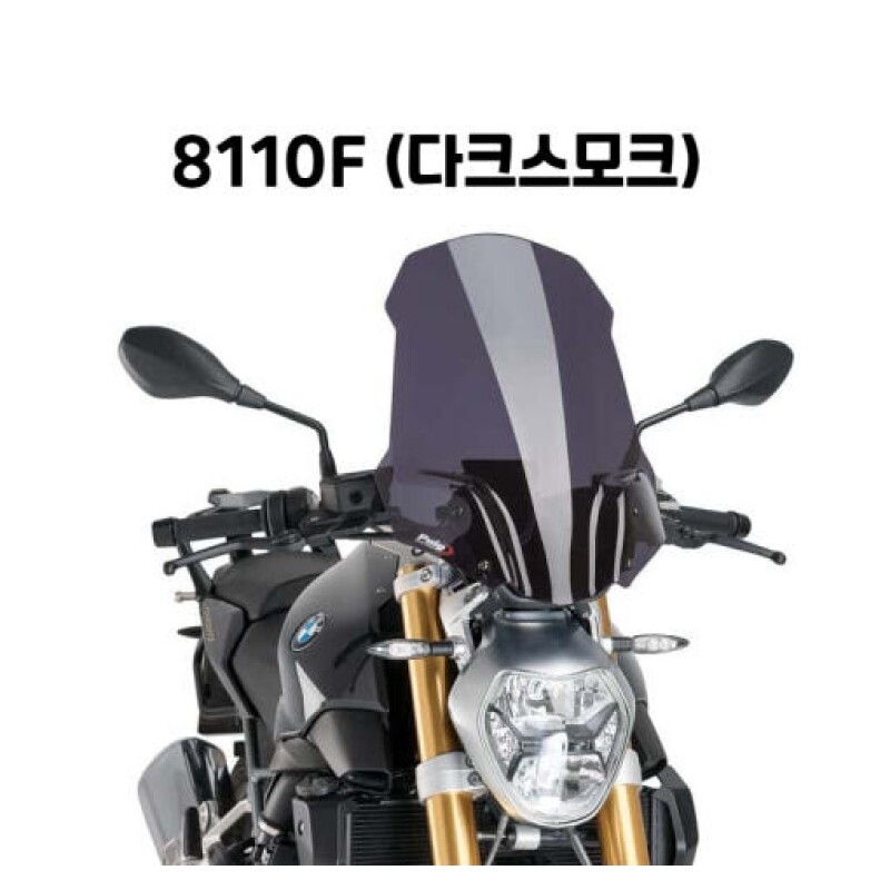 군토,[퓨익] BMW R1200R (15~18) 윈드스크린 롱스크린 (순정브라켓 없는 모델용) PUIG 8110