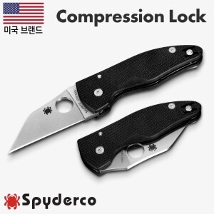 [스파이더코] 마이크로짐보(F) 블랙 S30V 폴딩 나이프