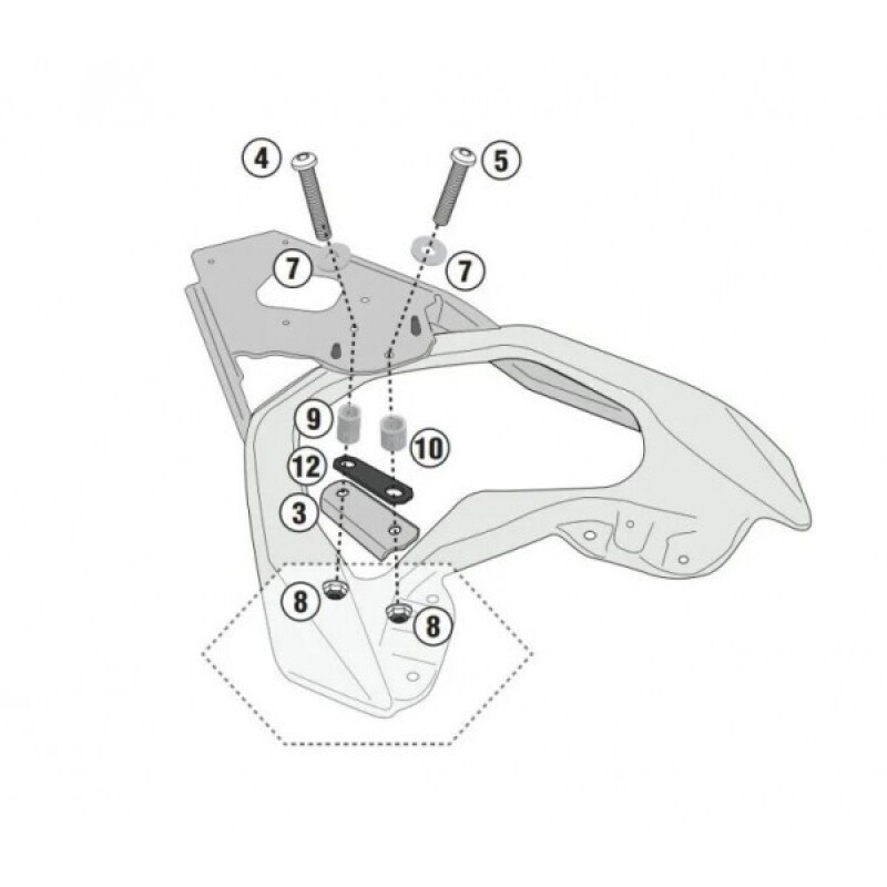 군토,[지비] GIVI 야마하 N-MAX 125 (25) 탑박스 브라켓 - SR2170