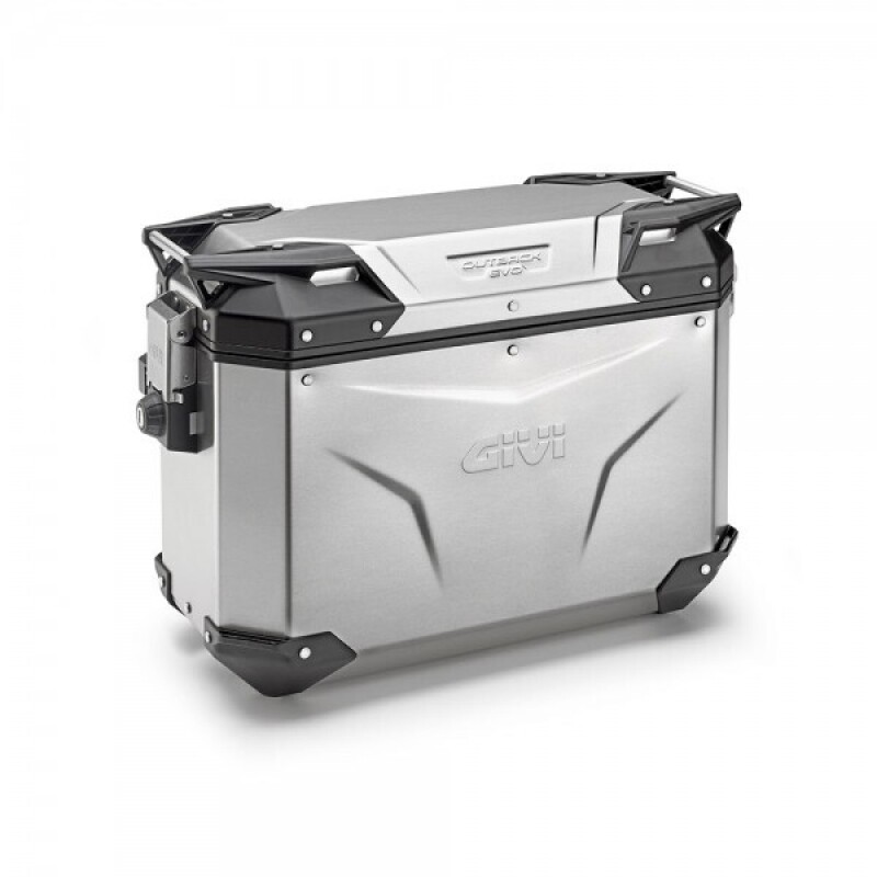 군토,[기비] GIVI 아웃백 에보 스마트 아노다이즈 사이드박스 (44리터) 실버 - OBKEV-44AAL/AAR