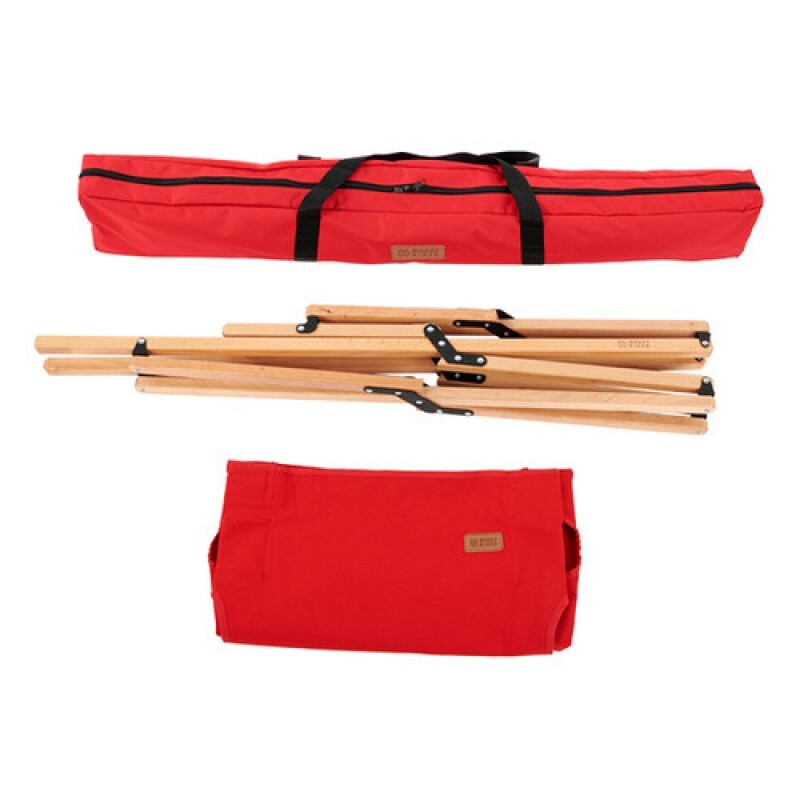 군토,[마운트리버] 릴렉스 우드 캔버스 체어 - 레드