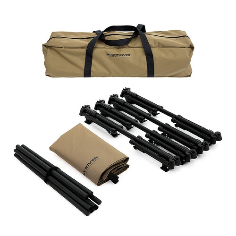 군토,[마운트리버] 경량 야전침대 뉴 와이드코트 80 - 탄