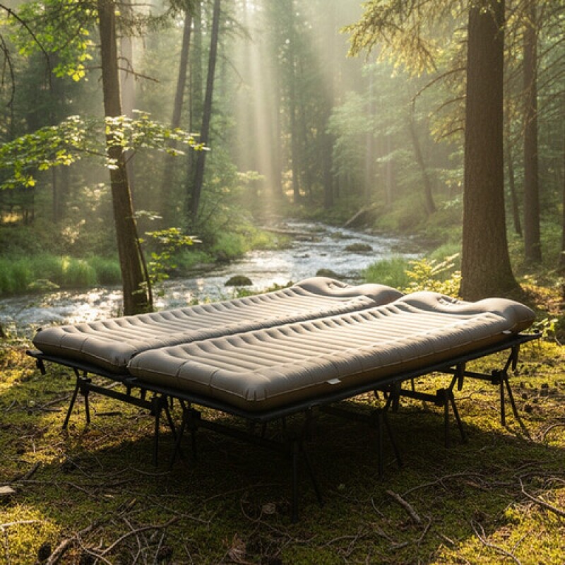 군토,[마운트리버] 경량 야전침대 뉴 와이드코트 80 - 탄