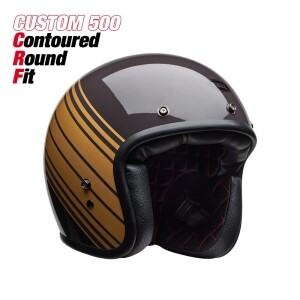 [BELL] 벨 커스텀 500 CRF 오픈페이스 헬멧 - 엣지 브라운