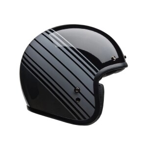 [BELL] 벨 커스텀 500 CRF 오픈페이스 헬멧 - 엣지 메탈릭 블랙/그레이