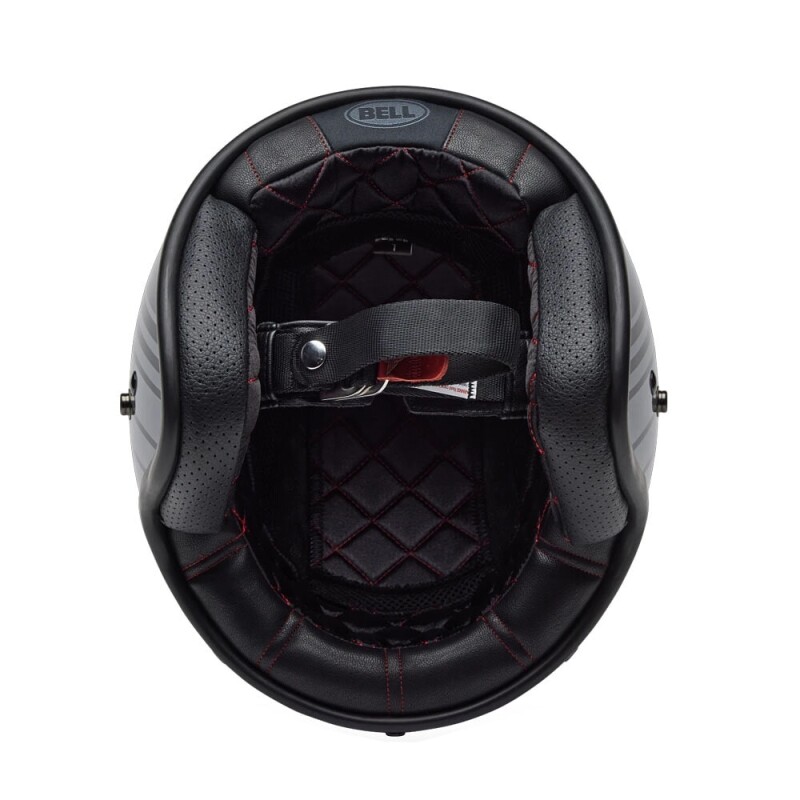 군토,[BELL] 벨 커스텀 500 CRF 오픈페이스 헬멧 - 엣지 메탈릭 블랙/그레이