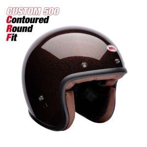 [BELL] 벨 커스텀 500 CRF 오픈페이스 헬멧 - 플레이크 루트 비어