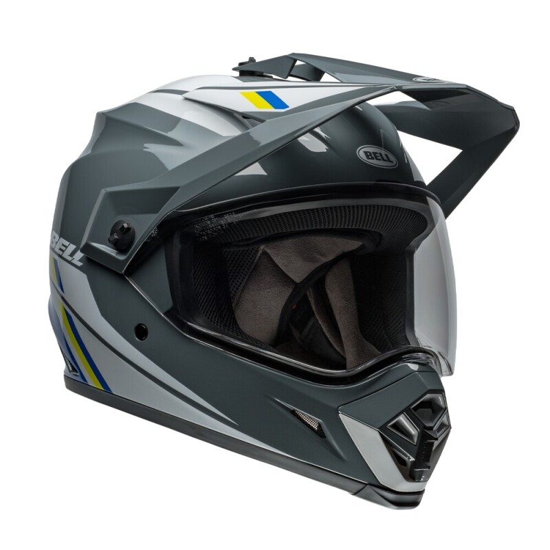 군토,[BELL] 벨 MX-9 어드벤처 MIPS 듀얼 오프로드 헬멧 - 알파인 그레이/블루