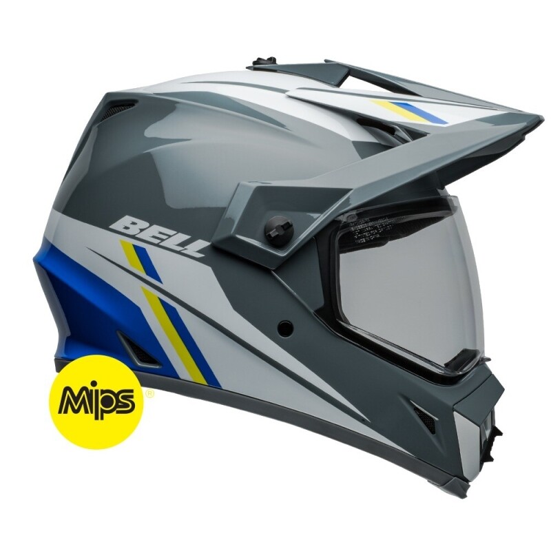 군토,[BELL] 벨 MX-9 어드벤처 MIPS 듀얼 오프로드 헬멧 - 알파인 그레이/블루