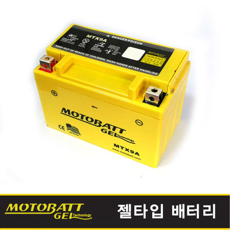 군토,[모토뱃] 젤 배터리 MTX9A (12V9A) - 존테스 350D