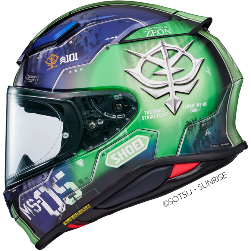 군토,[쇼에이] Z-8 자쿠 I TC-11 SHOEI X 기동전사 건담 콜라보 풀페이스 헬멧 (Z-8 ZAKU I TC-11 SHOEI X)